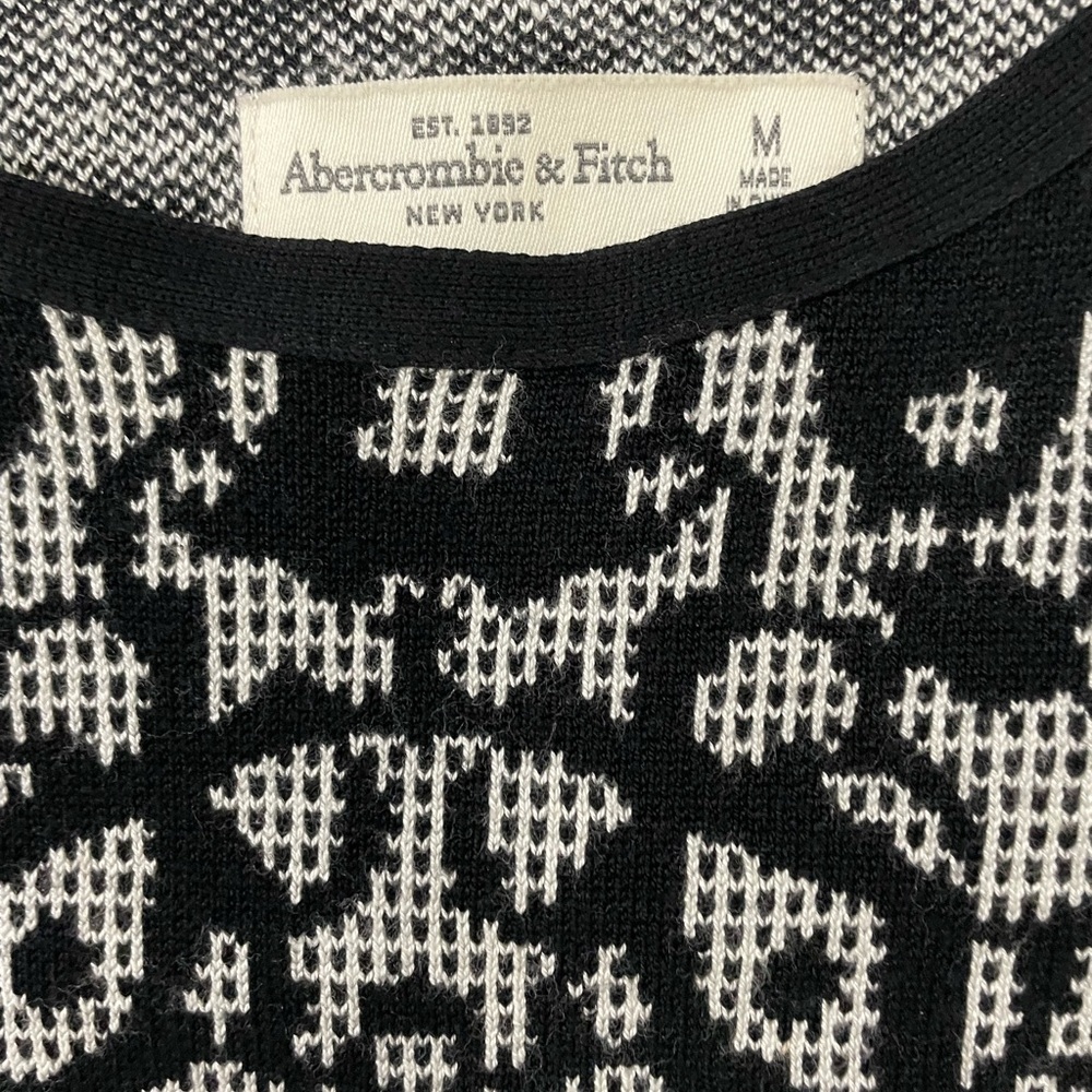 Abercrombie & Fitch Black and White Geometric Dress - Picture 3 of 3